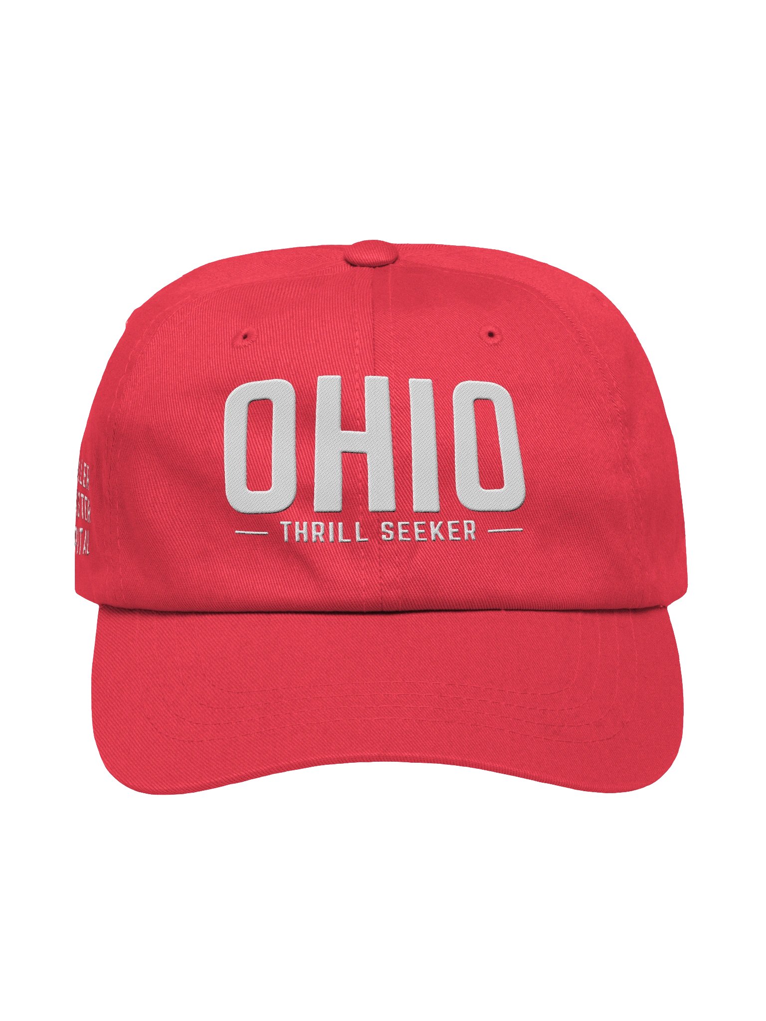 Ohio Thrill Seeker Embroidered Dad Hat – Roller Coaster Capital Edition product image (2)