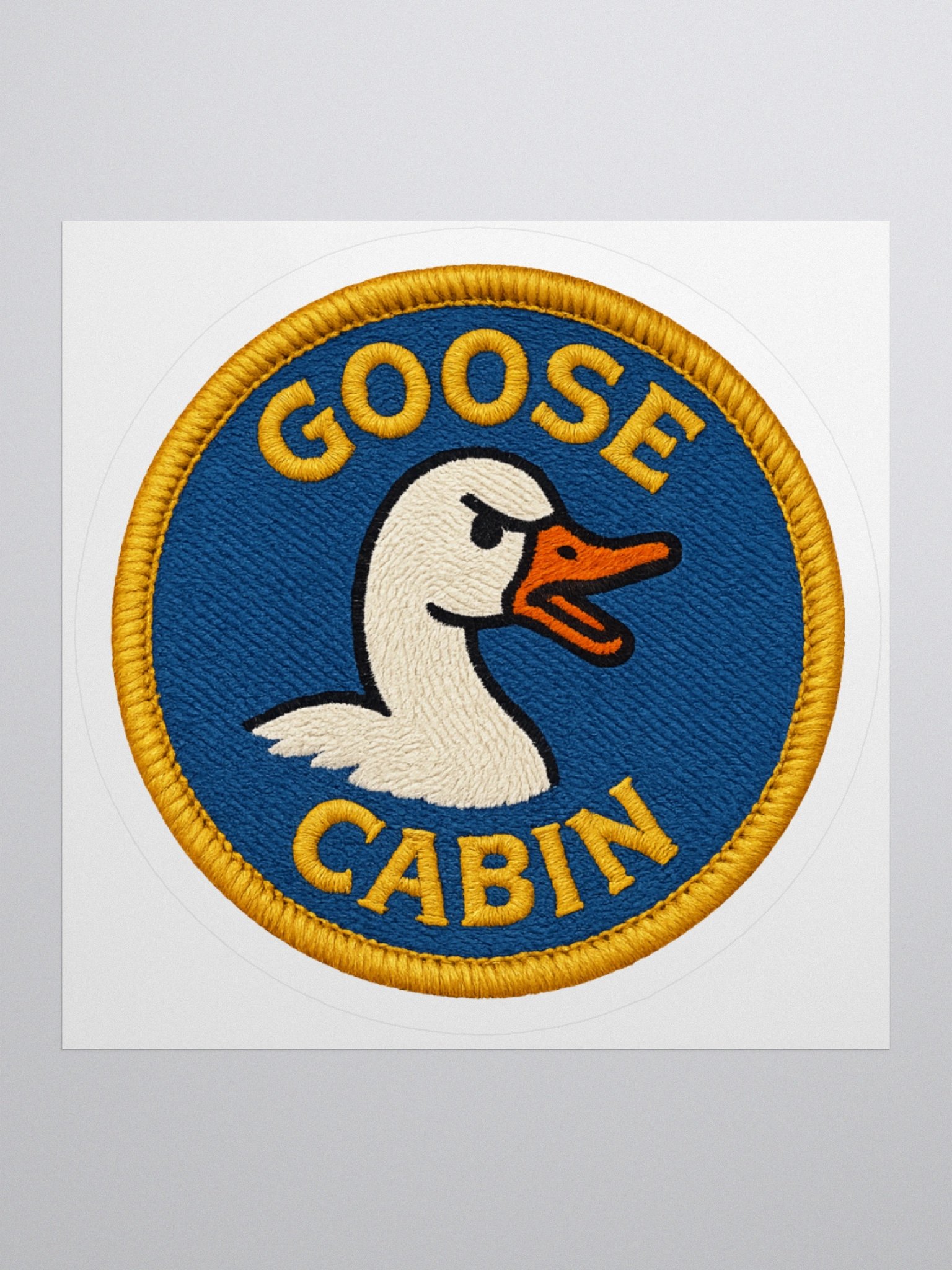 GOOSE CABIN BADGE STICKER product image (1)