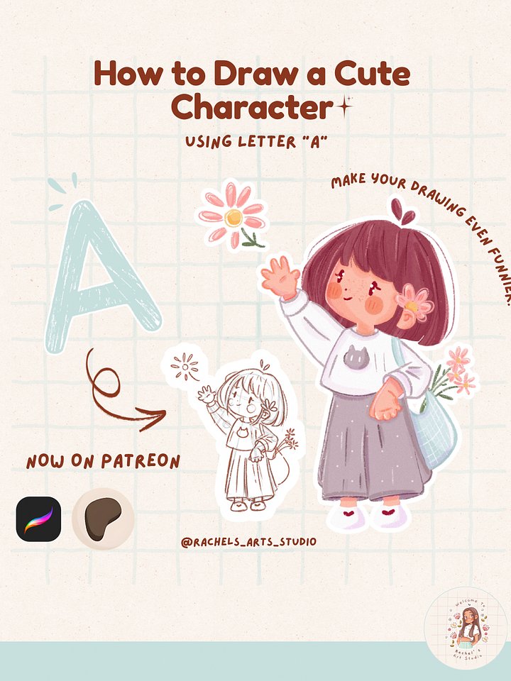 Turn letter “A” into an adorable character! ✨ product image (1)