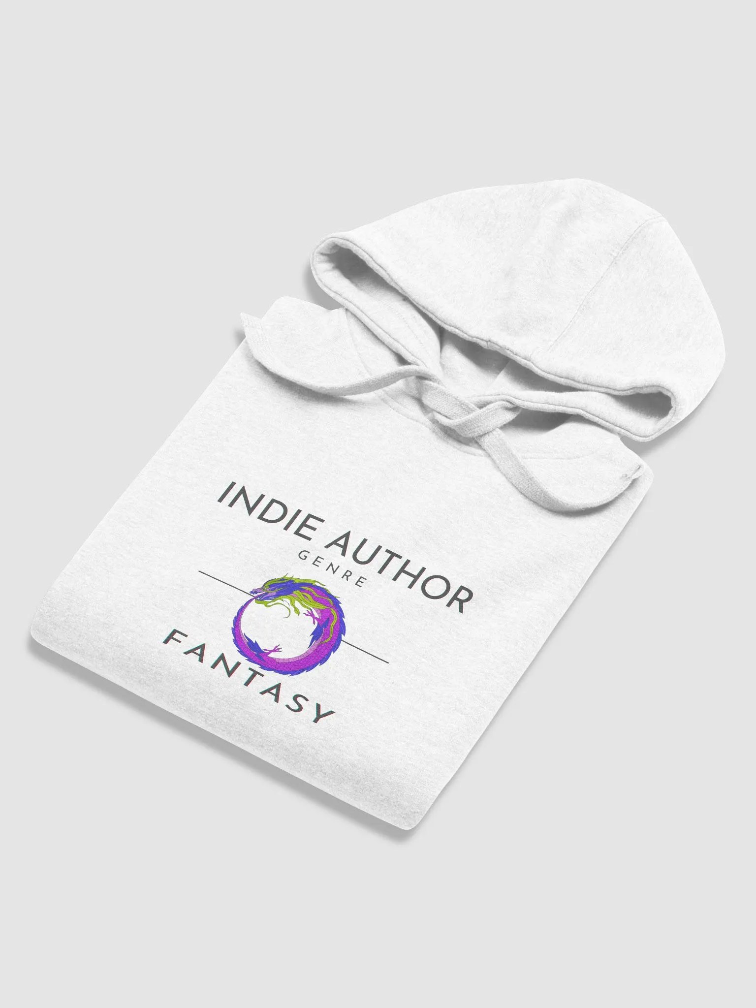 Indie Author Genre Fantasy White Unisex Hoodie product image (6)