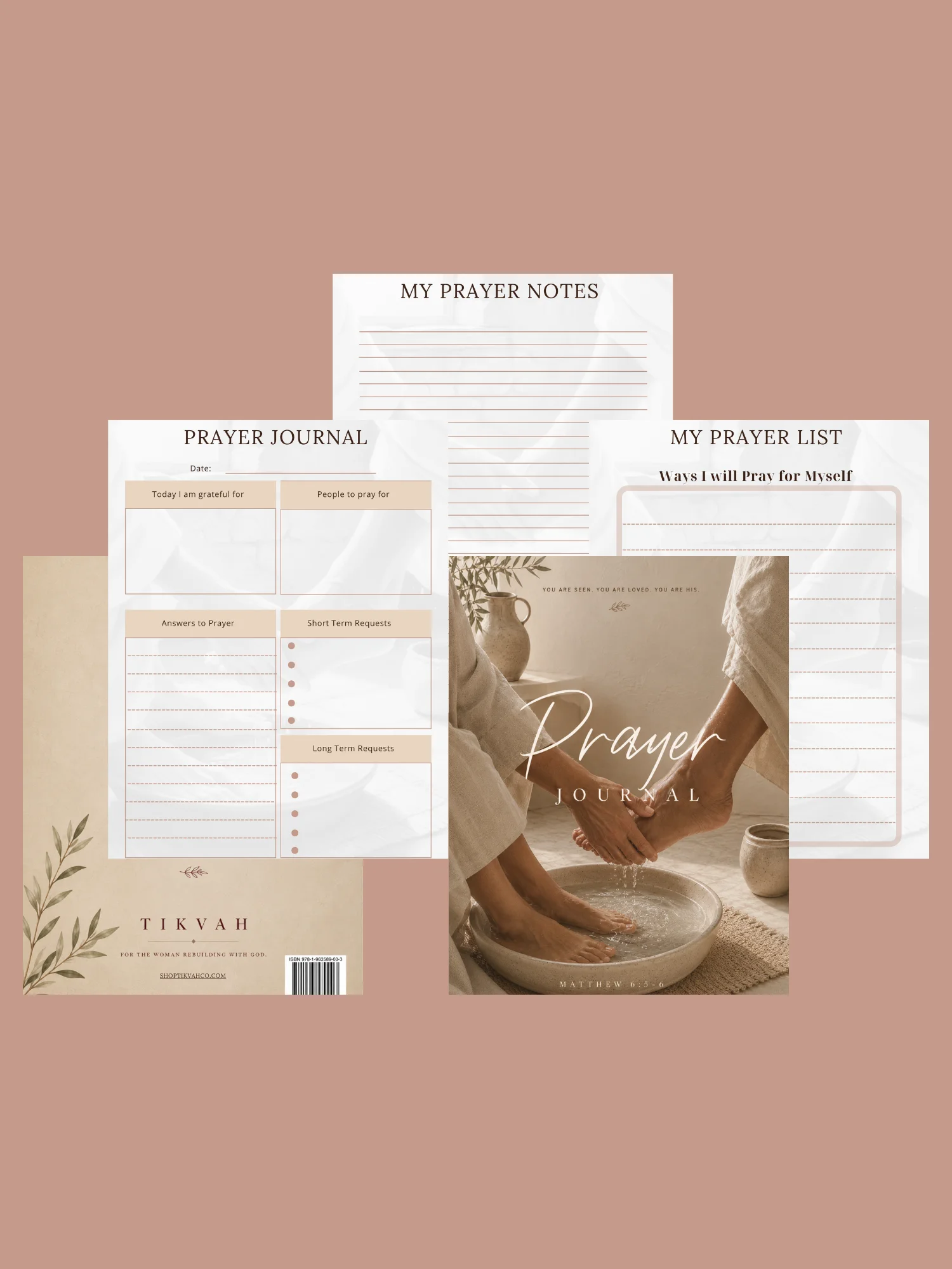 TIKVAH Prayer Journal Printable Christian Prayer Journal PDF product image (4)