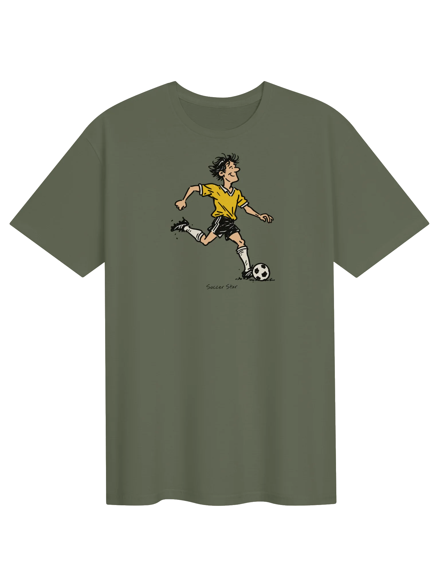 Soccer Star Striker Cartoon Player Tee product image (1)