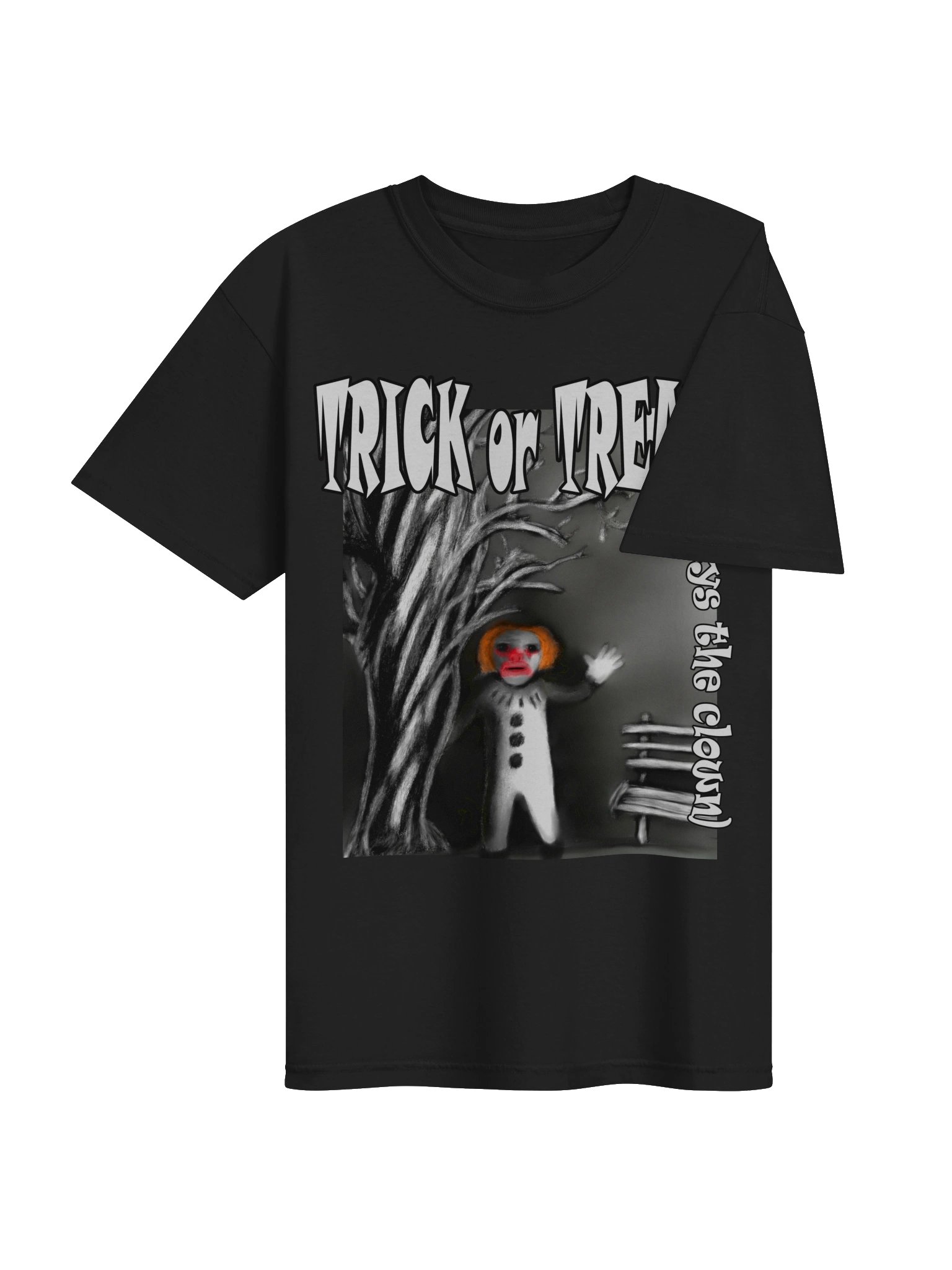 Clown "Trick or Treat" T-Shirt. Men's Comfort Colors Garment-Dyed Heavyweight T-Shirt product image (4)