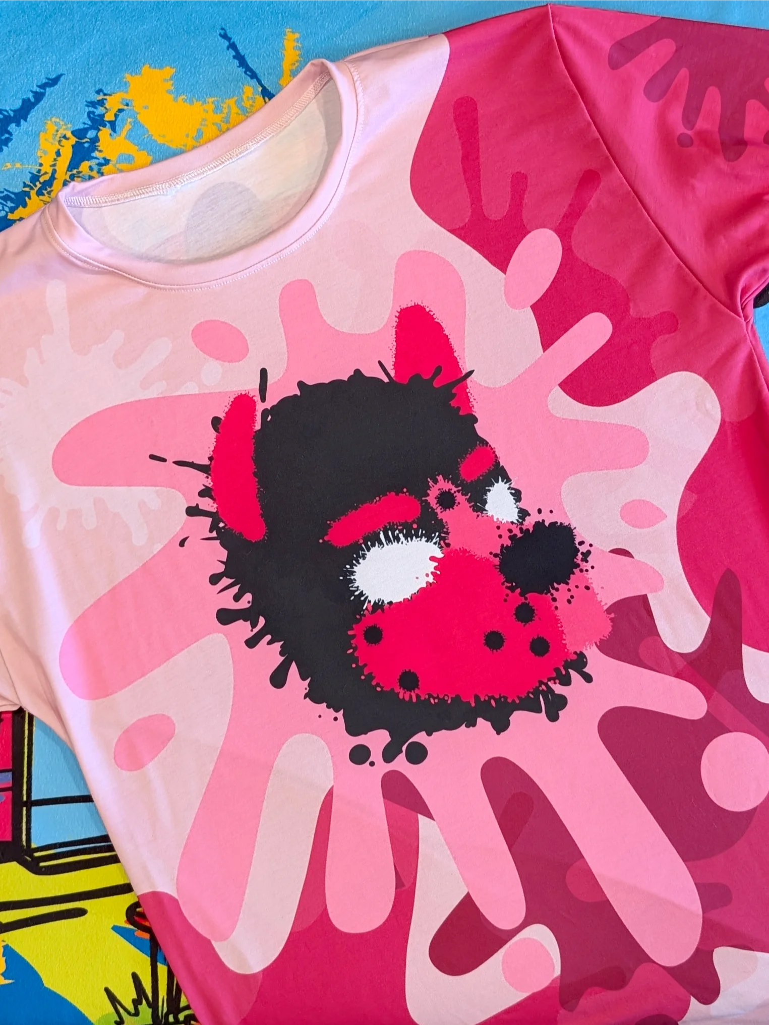 Chaos Splatter Shirt - Hot Pink product image (6)