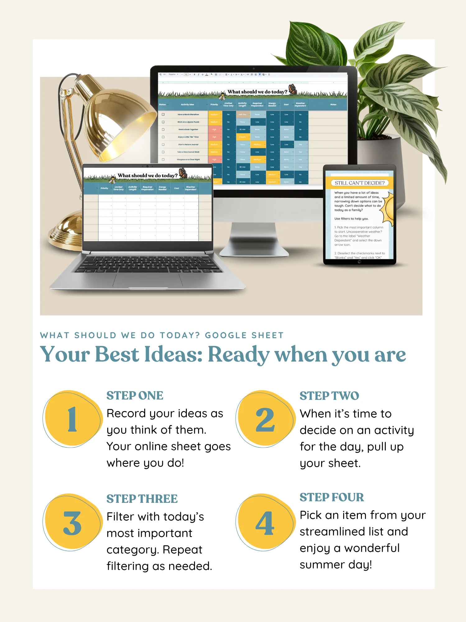 What Should We Do Today: Google Sheet product image (1)