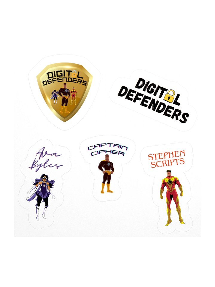 Digital Defenders Sticker Pack product image (1)