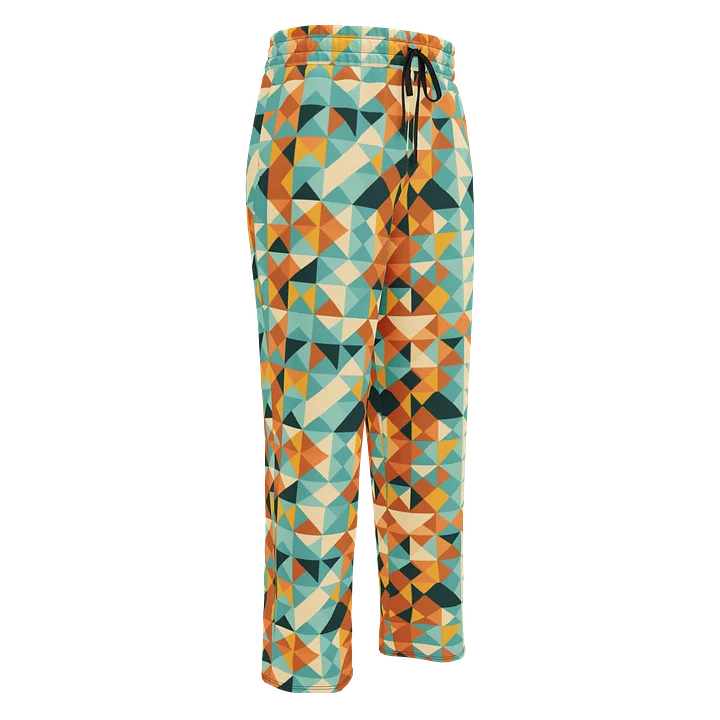 Abstract Geometric Pattern Unisex Wide-Leg Joggers product image (1)