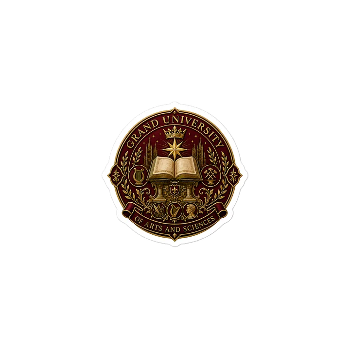 Grand University Die-Cut Sticker product image (2)