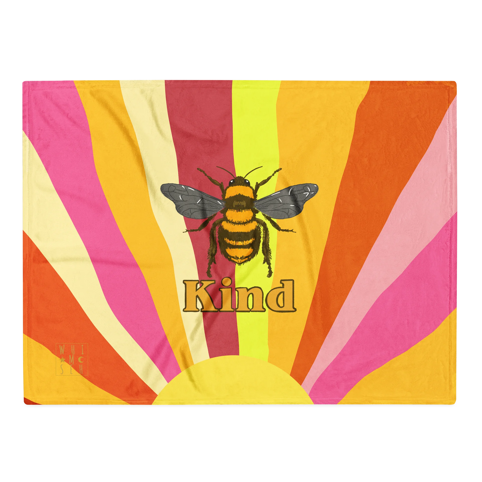 Bee Kind Bright Blanket product image (2)