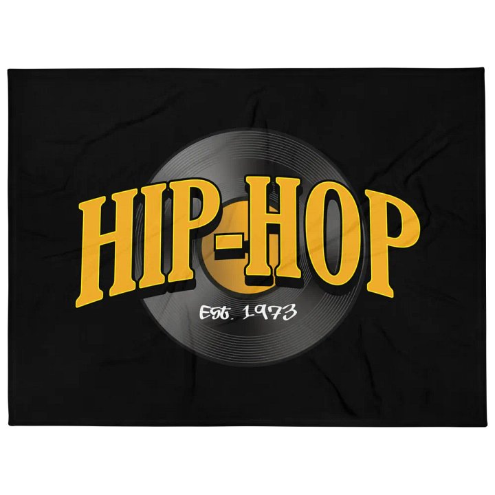 Hip-Hop 1973 - BLACK - Throw Blanket product image (1)