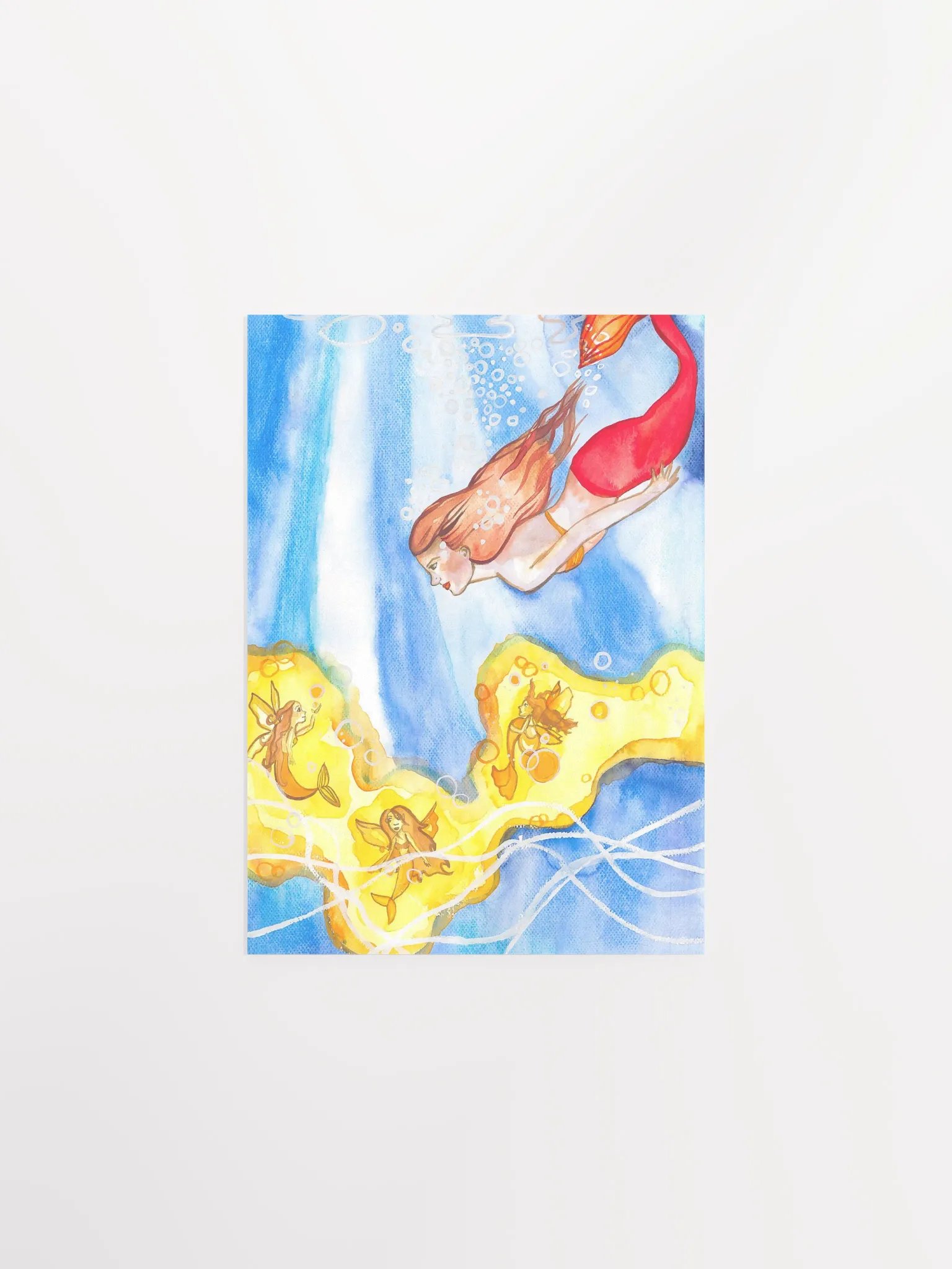 Mermaid Illumination Art Print product image (1)