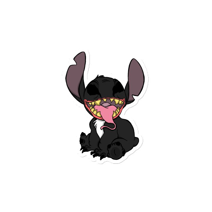 Stitch X Venom Die-Cut Magnet product image (1)