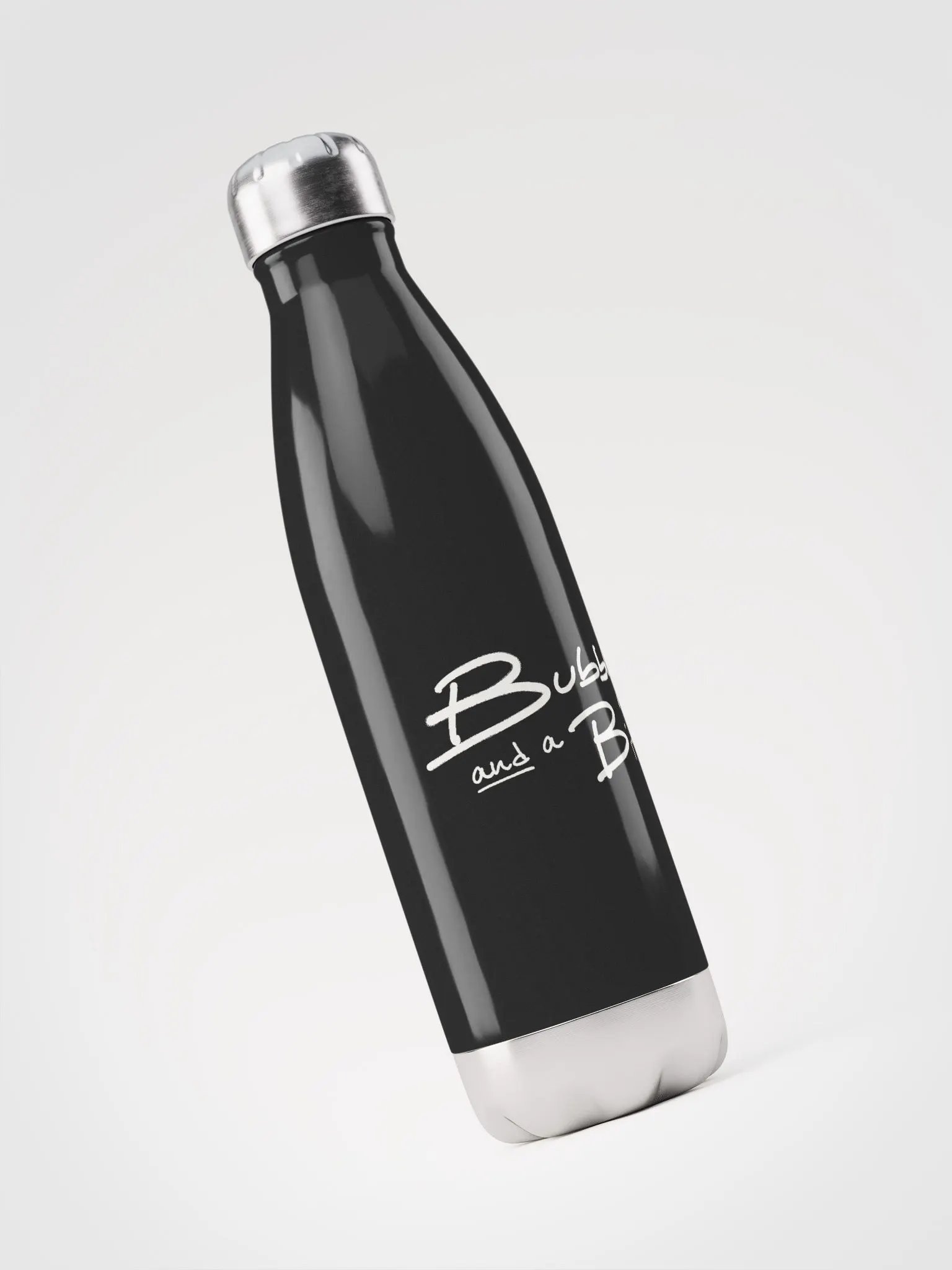 Bubbly and a B*tch (white design) stainless steel water bottle product image (2)
