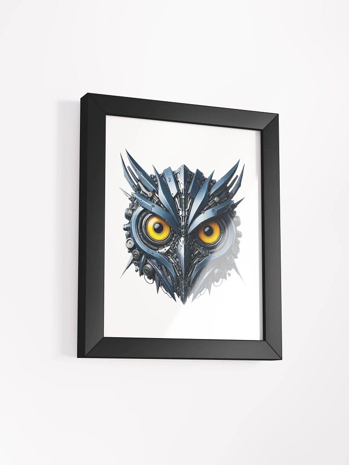 Framed High-Quality Matte Poster | iron owl robot design product image (4)