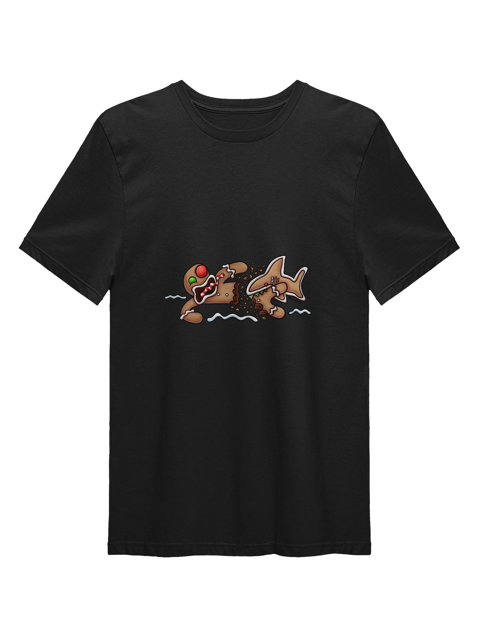 Gingerbread Shark Attack Shirt product image (2)