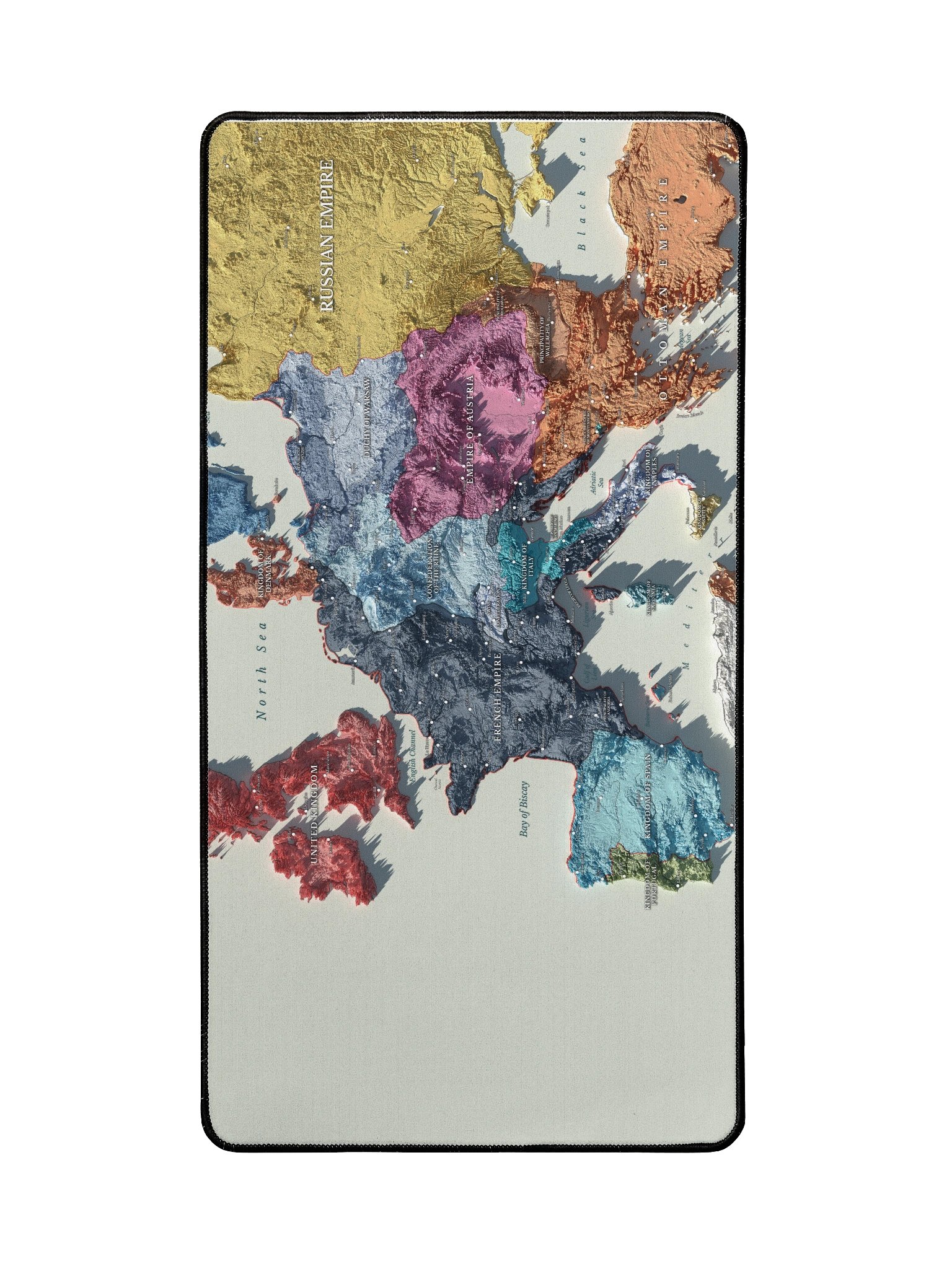 Napoleonic Empire - 1812 - Deskmat High Resolution Map product image (2)