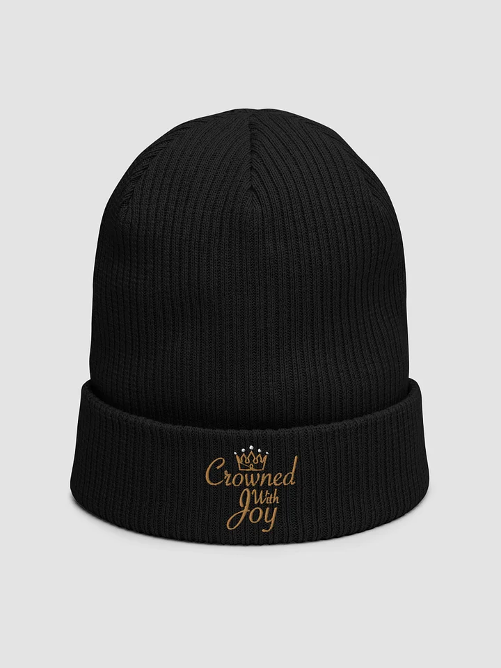 Crowned with Joy Ribbed Beanie product image (1)