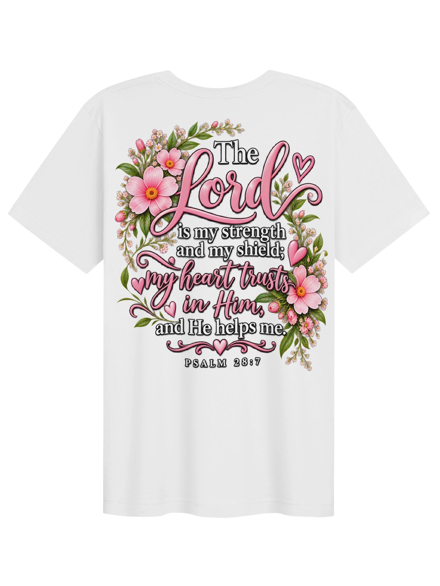 Baby Donkey Faith T-Shirt – Psalm 28:7 🌸🫏 product image (2)