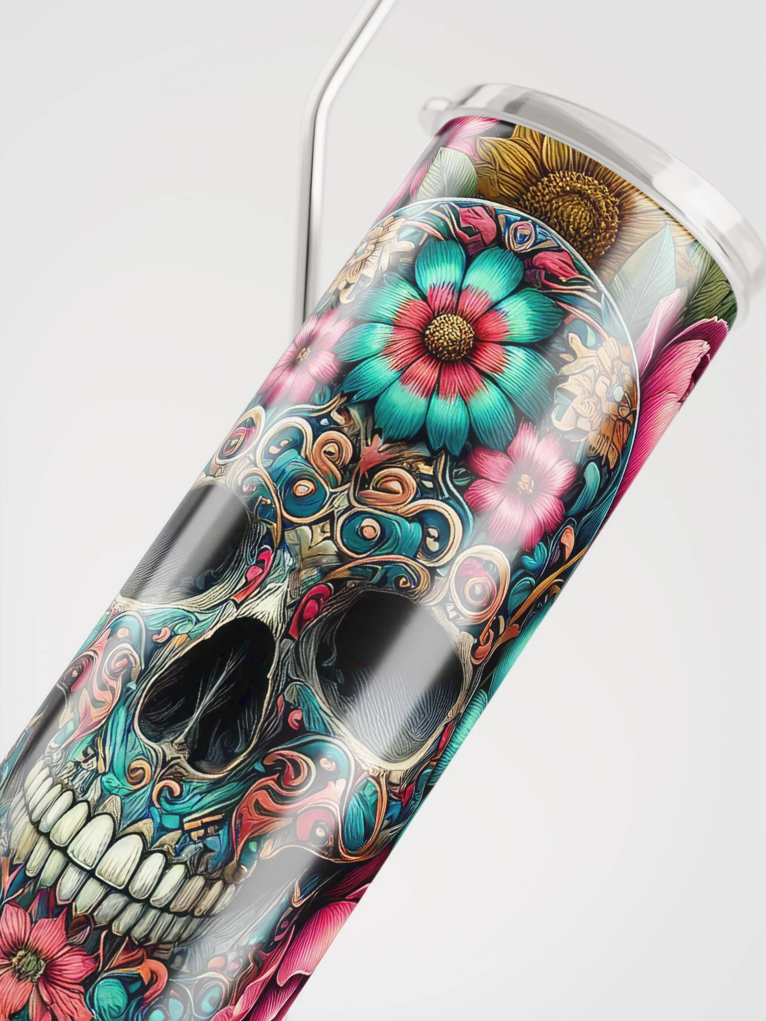 Fiesta Skull Stainless Steel Tumbler product image (4)