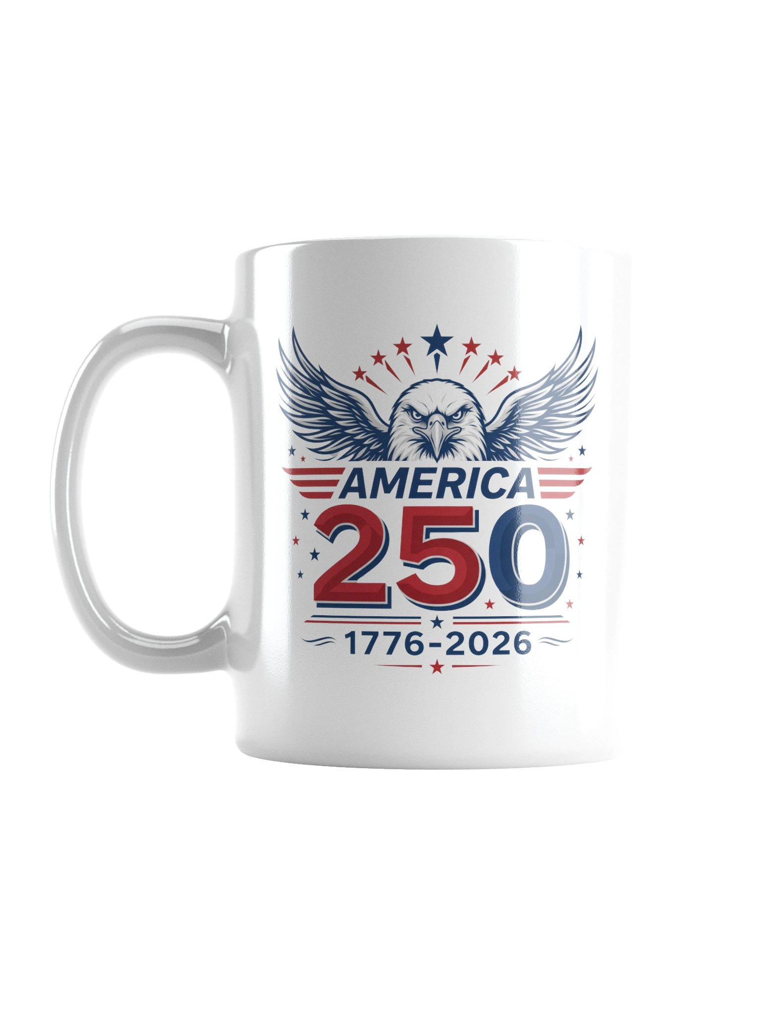 America 250th Anniversary Bald Eagle Patriotic T-Shirt product image (1)