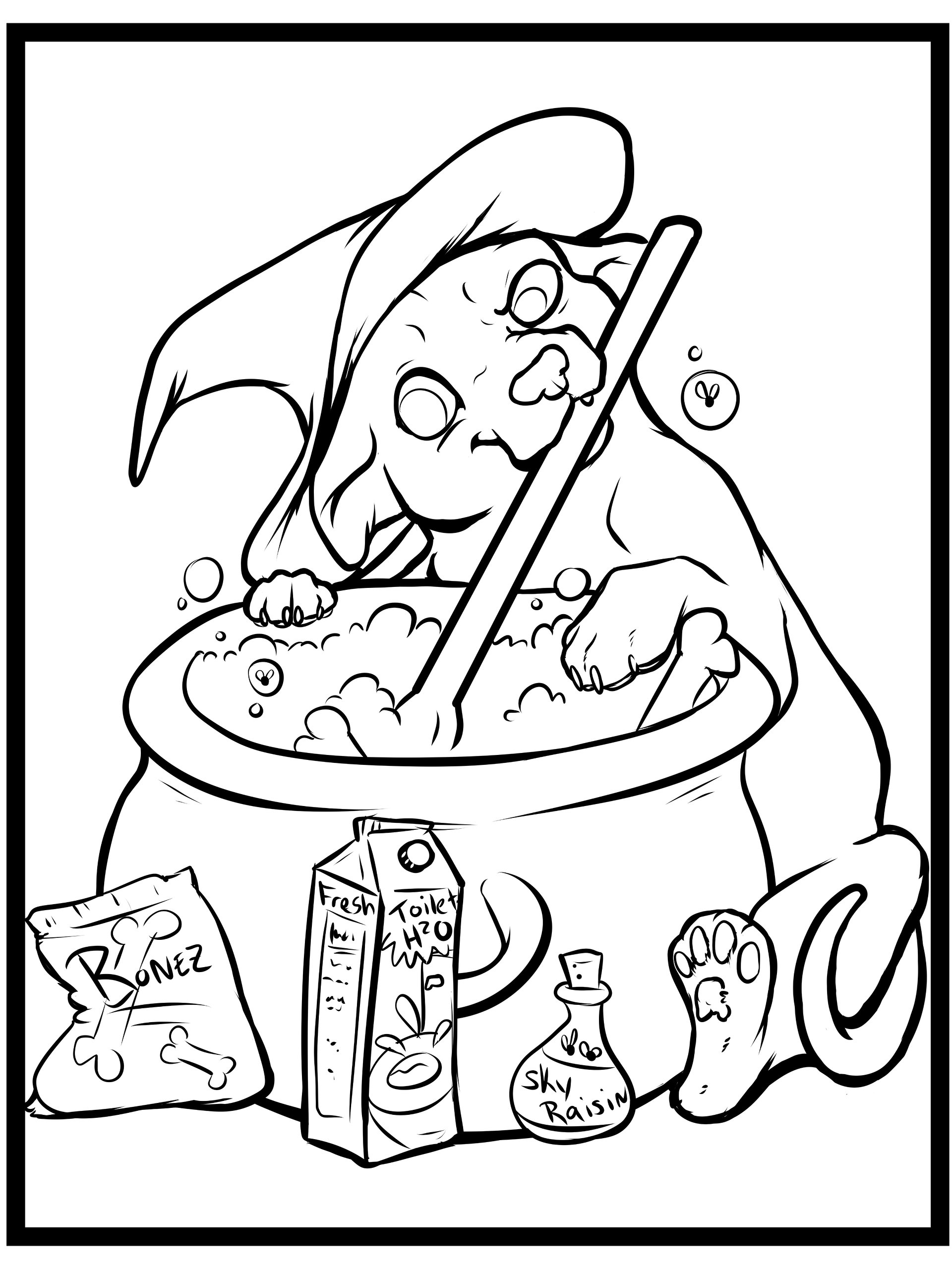 Color Your Pup - Halloween - Coloring Page product image (3)