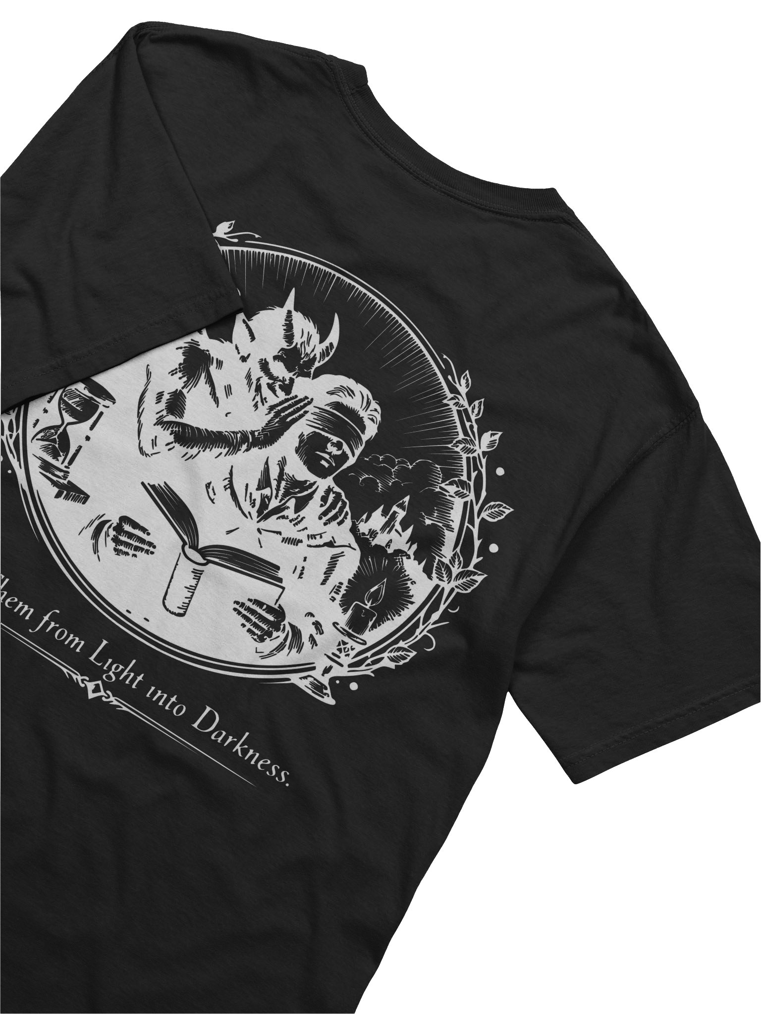 Blinded to the Light (White on Black/Color) (Back) product image (5)