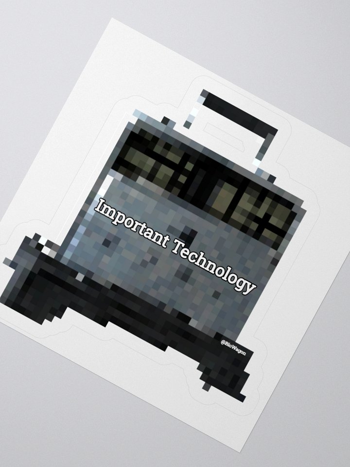 "Important Technology" Sticker product image (3)