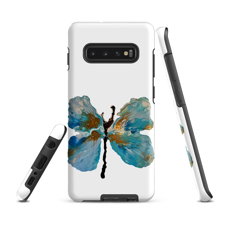 Gold and Blue Butterfly Samsung® Phone Case product image (1)