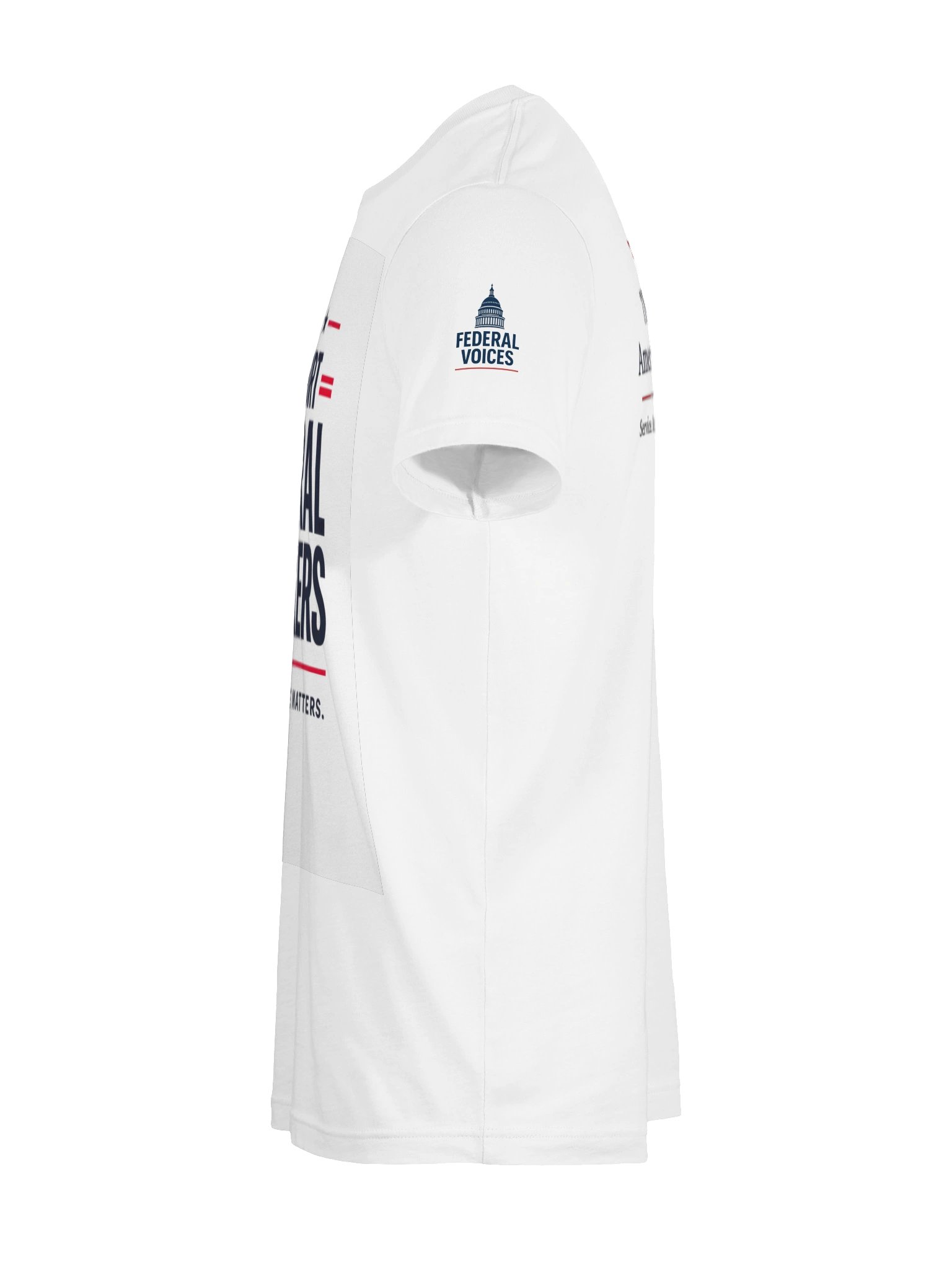 I Support Federal Workers White Tee product image (9)