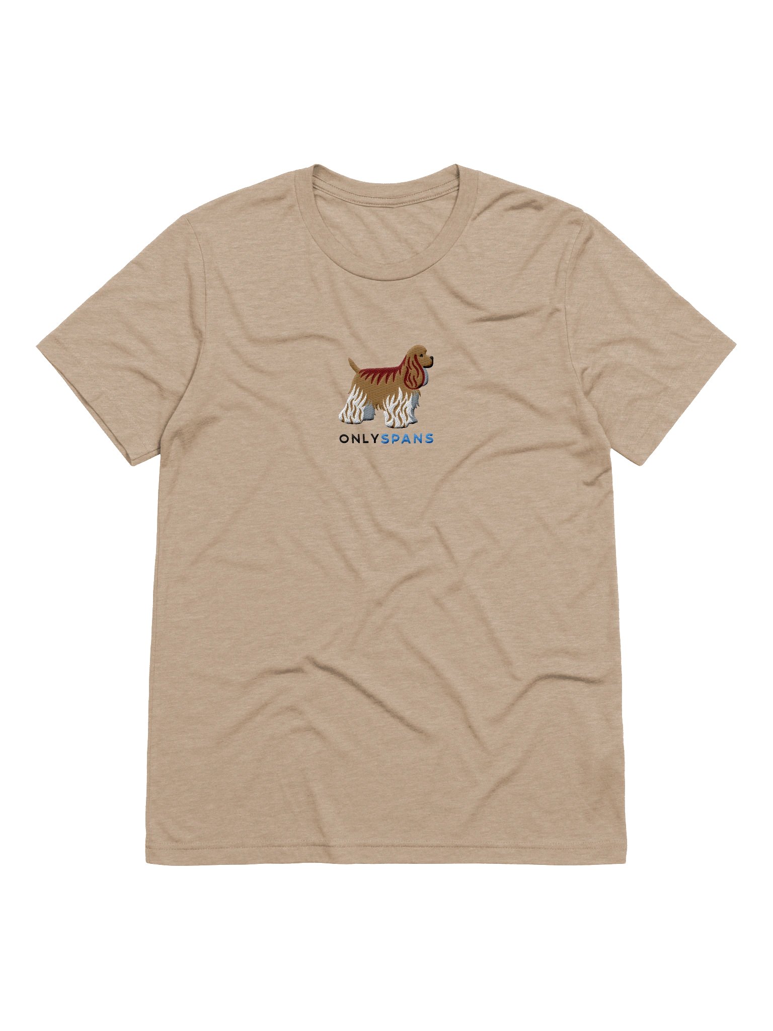 Only Spans T-Shirt(Embroidered) of an American Cocker Spaniel(Fawn) product image (61)