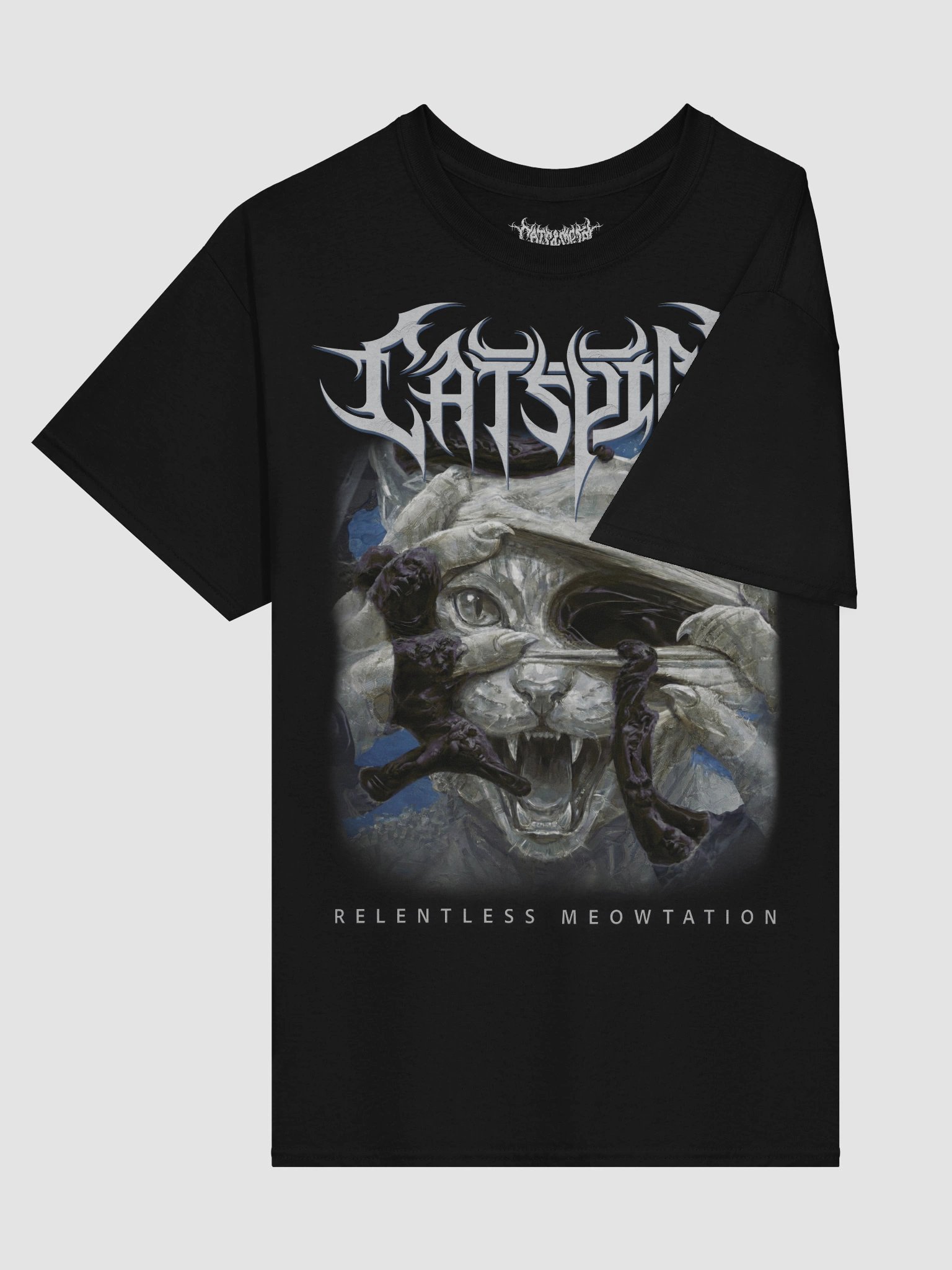 CATSPIRE RELENTLESS MEOWTATION TEE product image (4)
