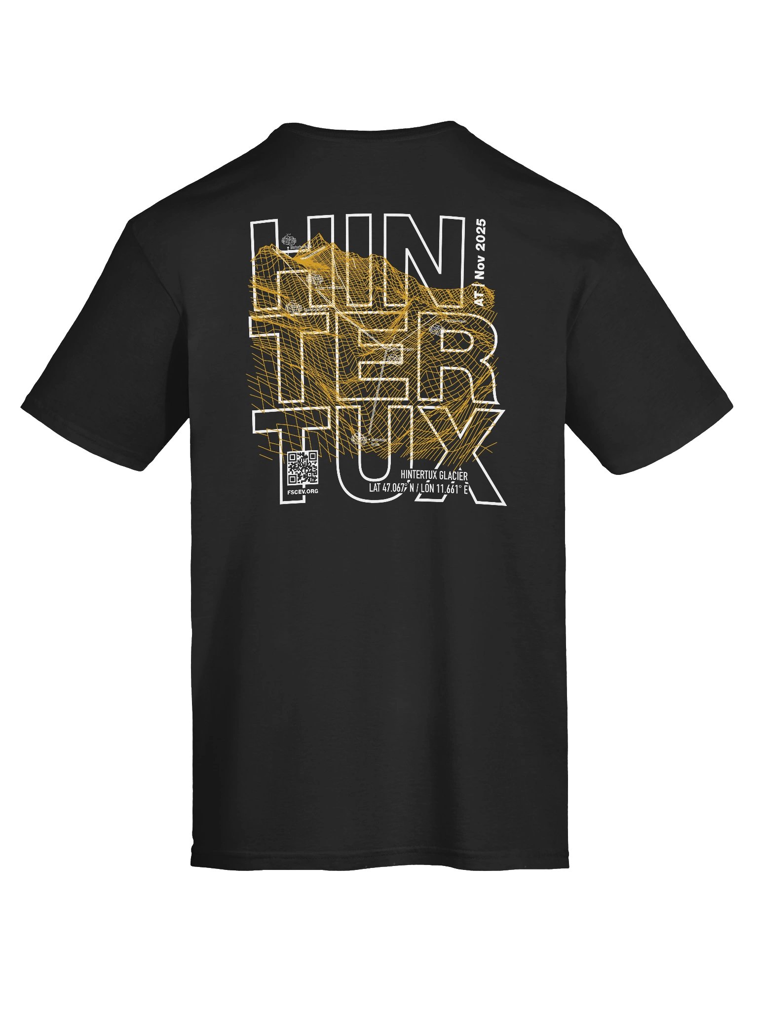 Hintertux Glacier Coordinates Resort (front and back print) product image (8)