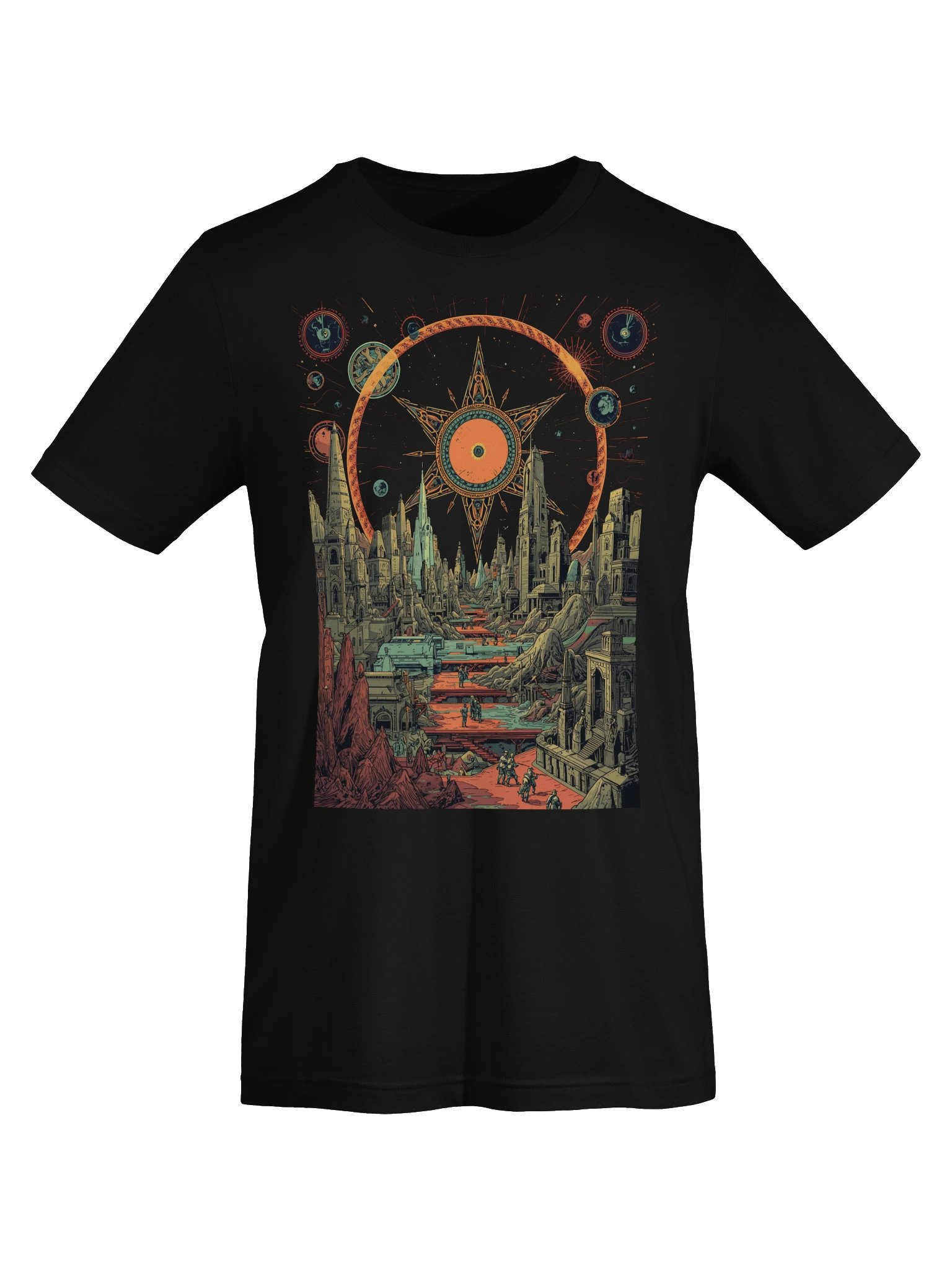 Cosmic City Portal Lightweight T-Shirt product image (4)