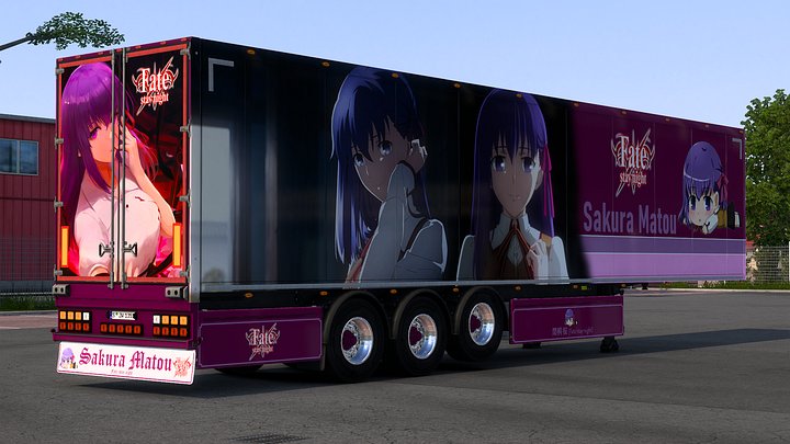 [ETS2] SCS Box Trailer Sakura Matou - Fate/stay night Skin product image (2)