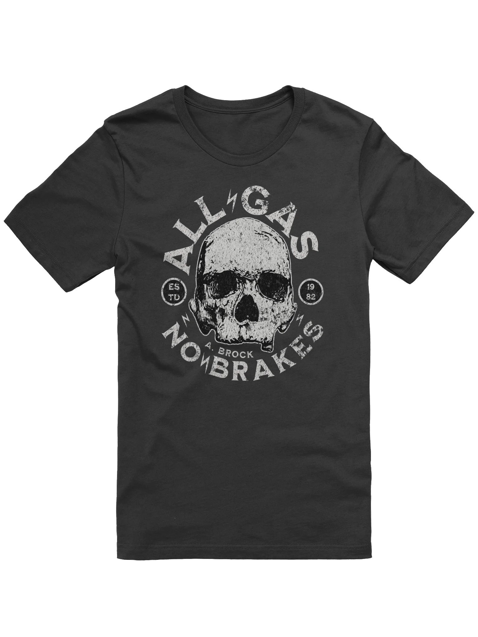 ALL GAS NO BRAKES - A. BROCK TEE product image (1)