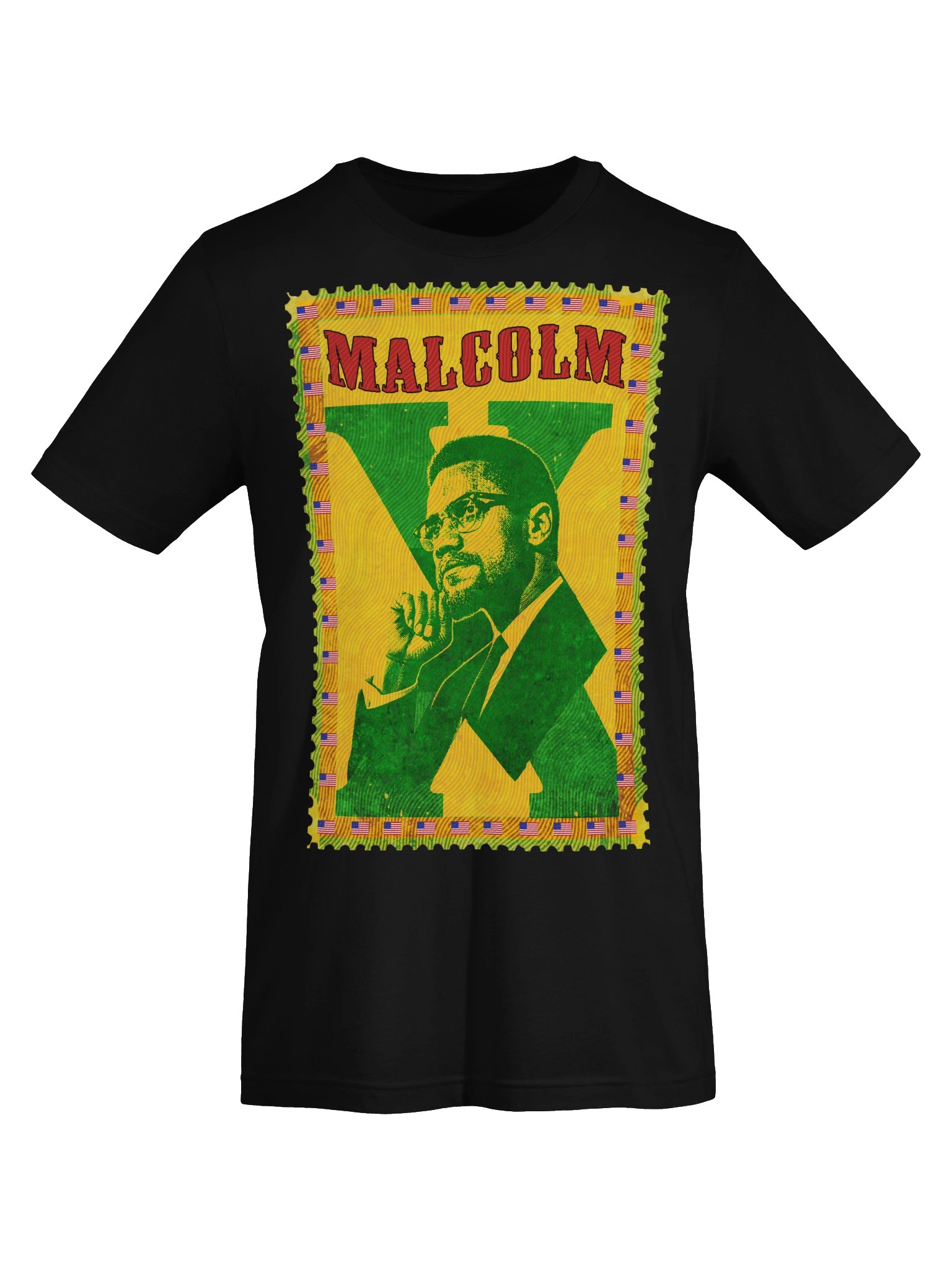 Malcolm X vintage postage stamp tee product image (50)