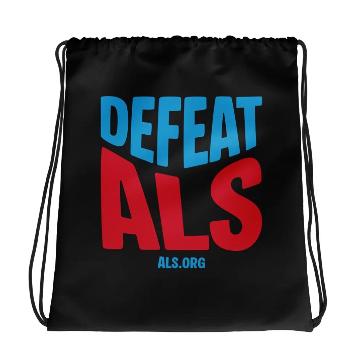 Defeat ALS Drawstring Bag - Black product image (1)