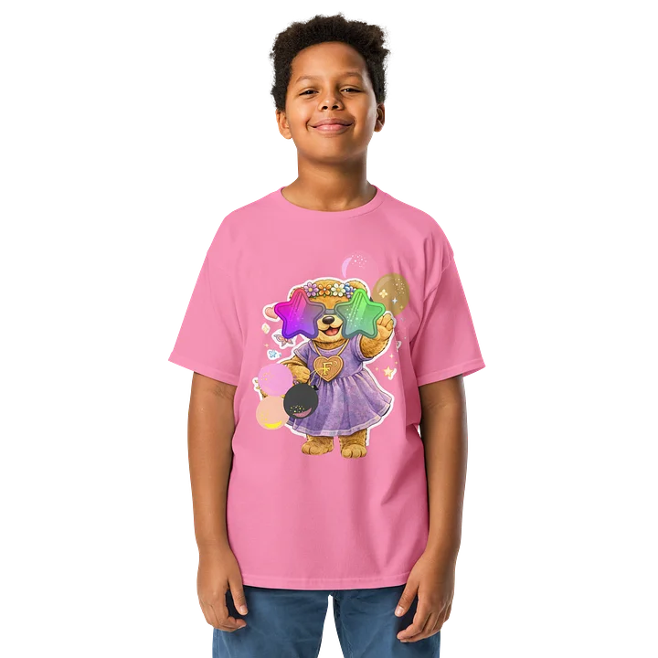 Bobzie Festive Bear Youth Tee | Holiday Adventure Edition by FayzieBobs product image (1)