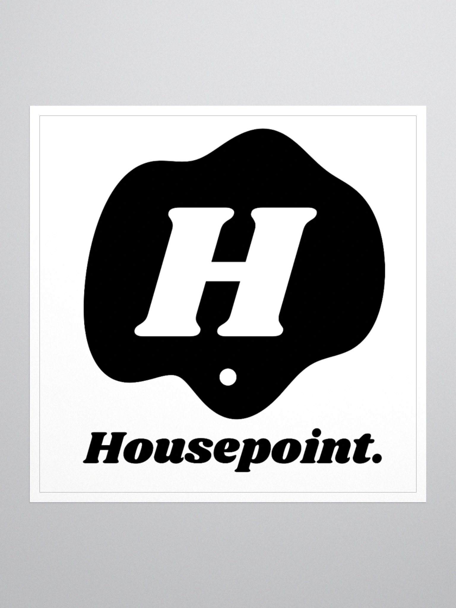 Housepoint Logo Sticker - Black product image (1)