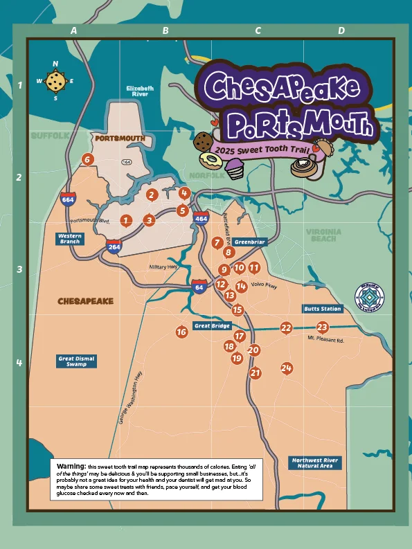 Hampton Roads Sweet Tooth Map Bundle - Digital Download product image (4)