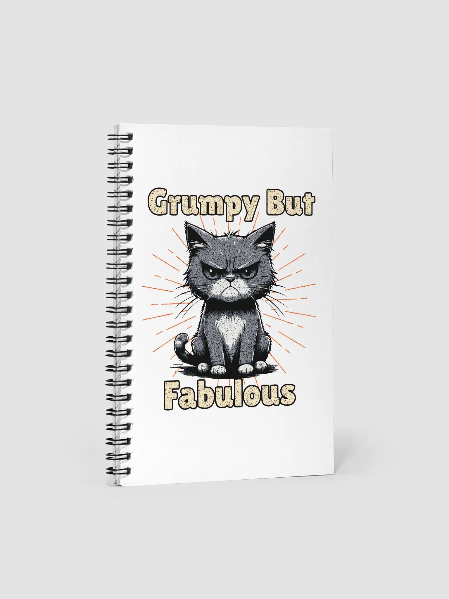 Grumpy But Fabulous Cat Notebook product image (2)