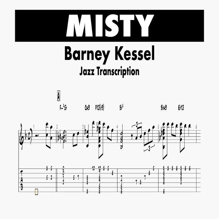 [Transcription PDF] Misty - Barney Kessel product image (1)