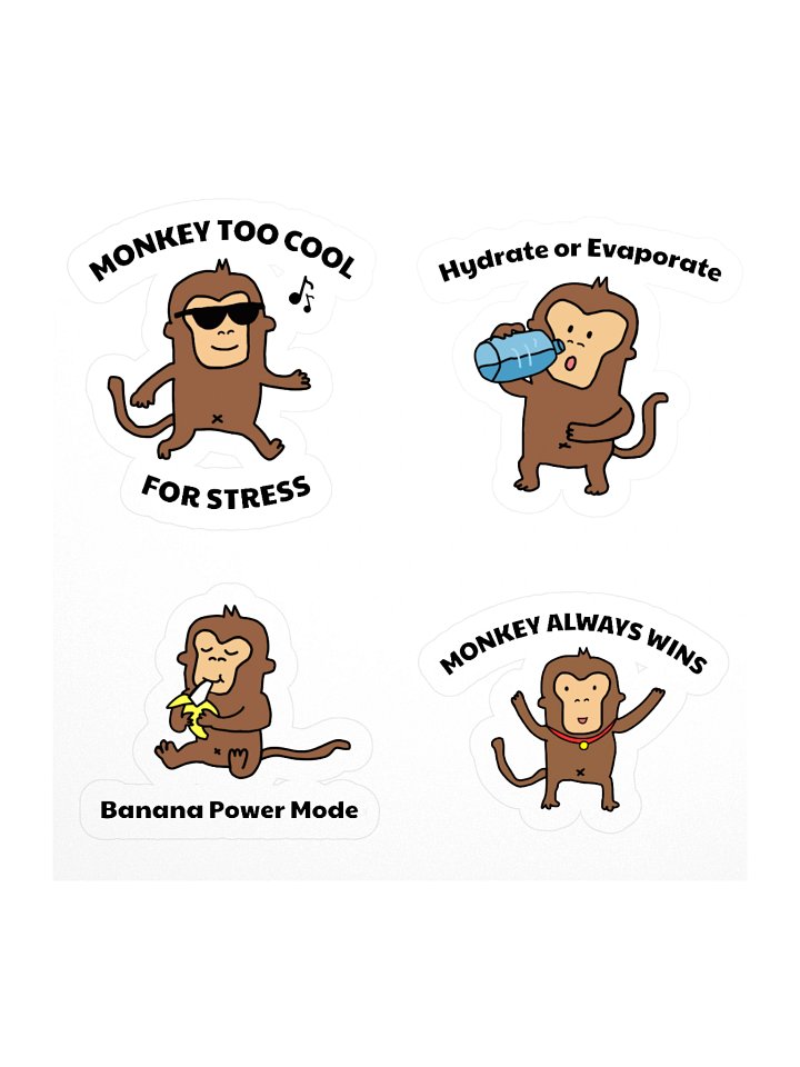 Monkey Moments Sticker Pack product image (1)