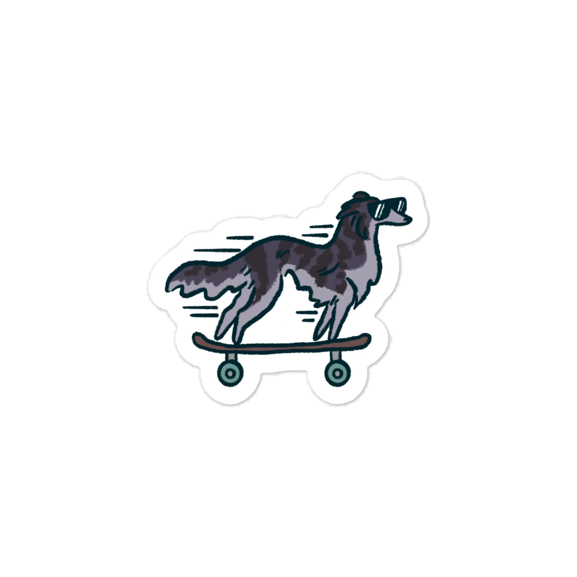 Fast Dog Sticker - Grizzle Brindle product image (1)