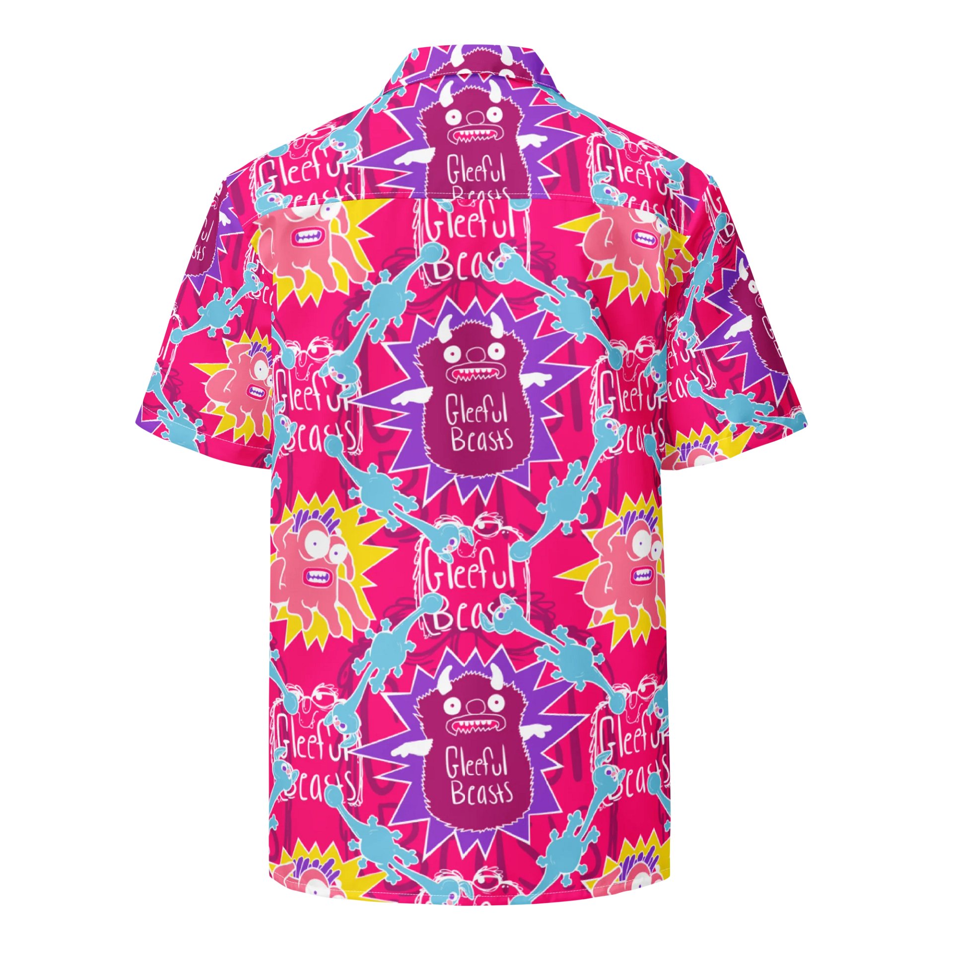 Gleeful Beasts Hawaiian Shirt - Full Color product image (3)
