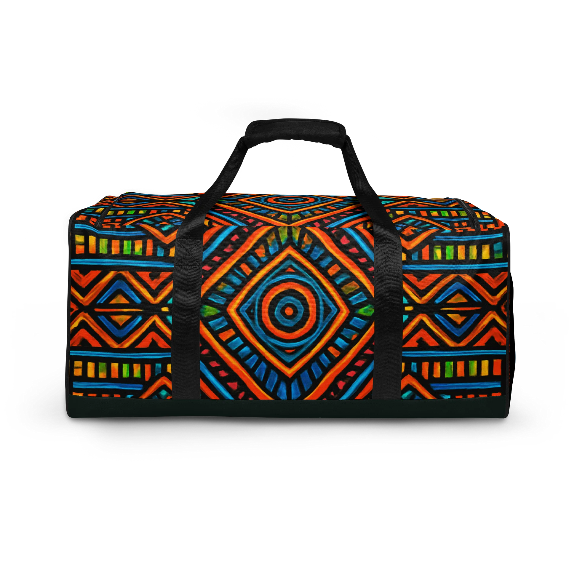 Vibrant Geometric Symphony Duffle Bag product image (4)