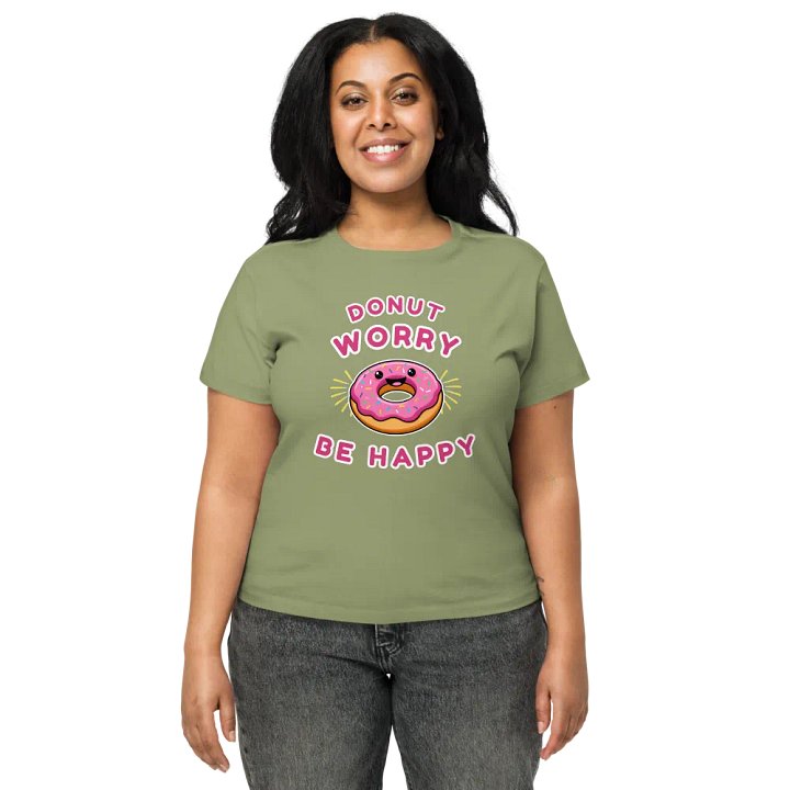 Donut Worry Be Happy High-Waisted Tee product image (6)