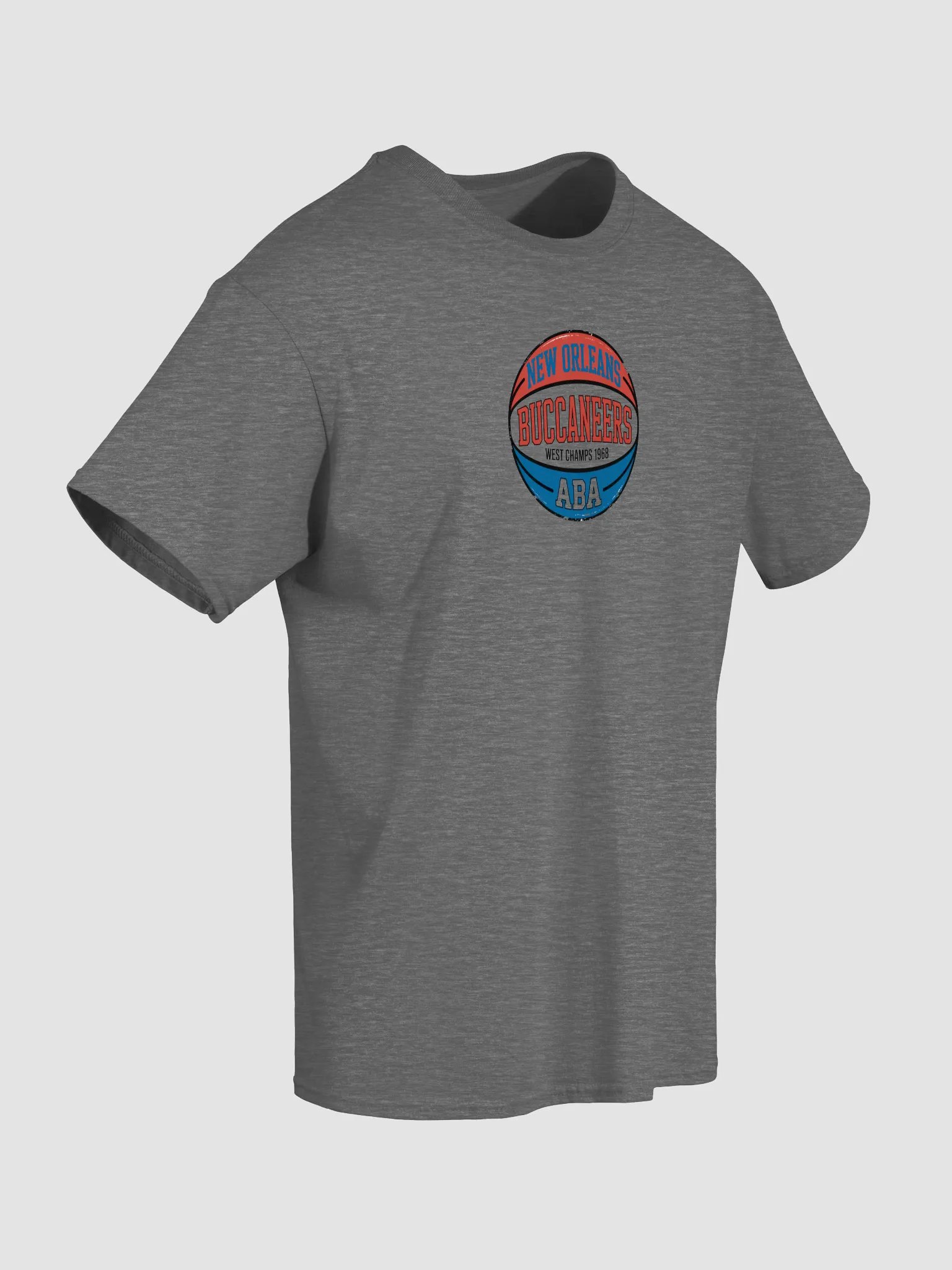 New Orleans Buccaneers ABA Basketball Logo T-Shirt product image (29)