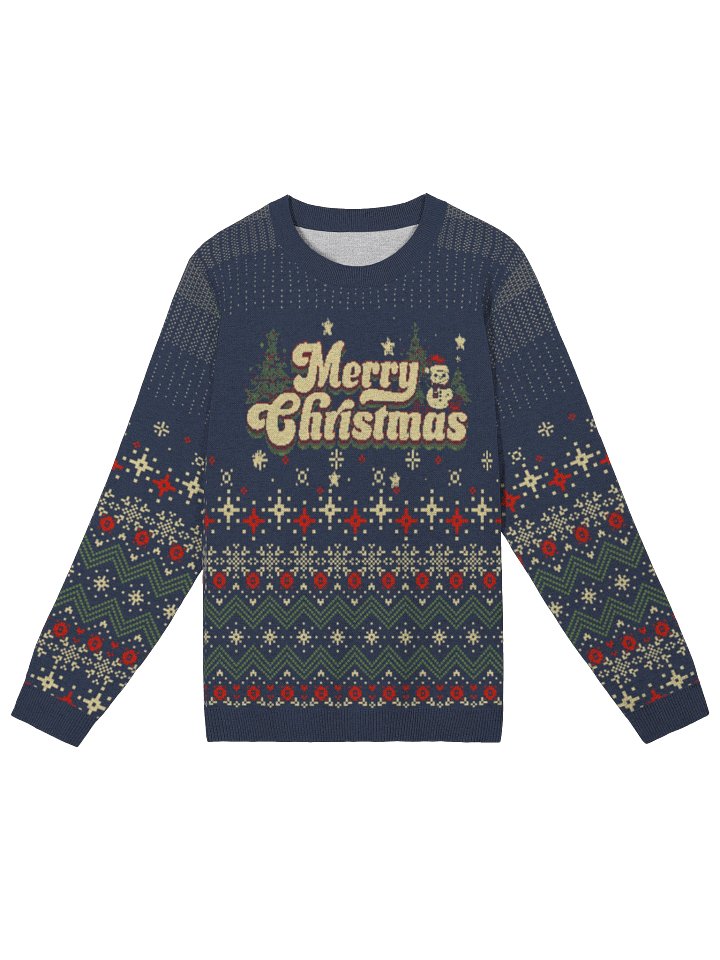 Cozy Up with Our Festive Snowflake Knitted Crewneck Sweater product image (5)