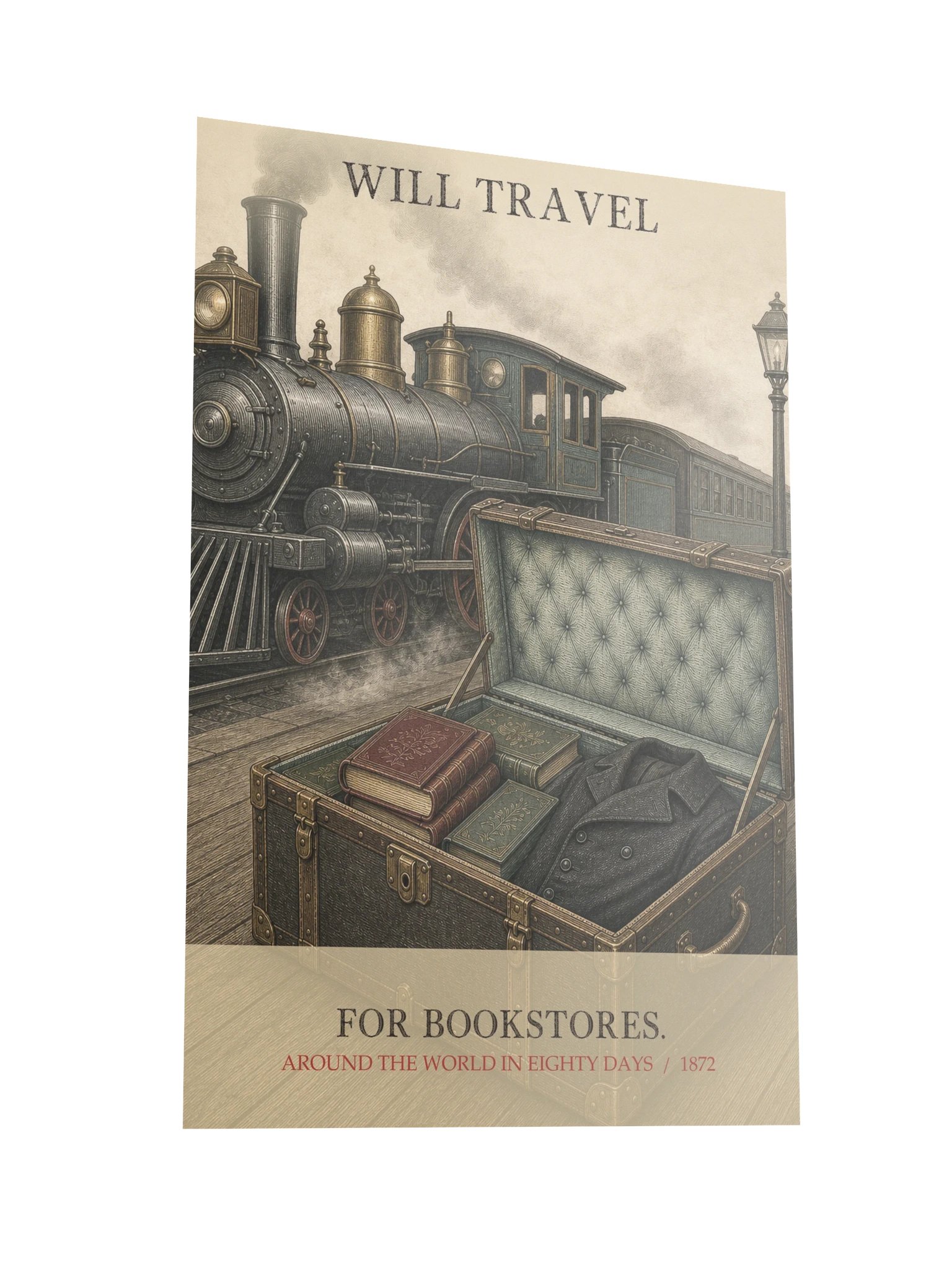 Will Travel For Bookstores -- Around the World in Eighty Days Art Print product image (10)